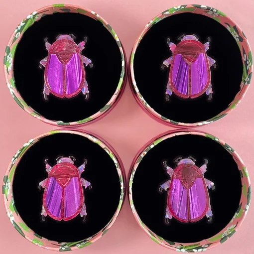 Erstwilder Summer Scarab Brooch* Brooches