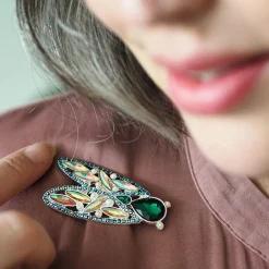 Erstwilder Summer Songstress Stone Set Crystal Brooch* Brooches