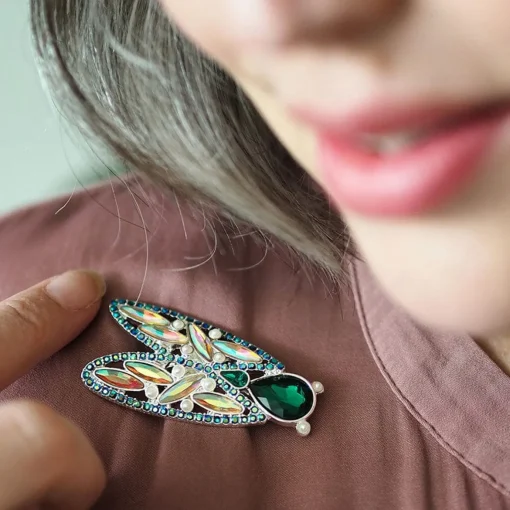Erstwilder Summer Songstress Stone Set Crystal Brooch* Brooches