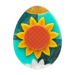 Erstwilder Sunflower Of Love Brooch* Brooches