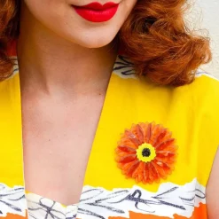 Erstwilder Sunshine Of Life Gerbera Brooch* Brooches