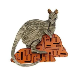 Erstwilder Sure-Footed Shy Guy Wallaby Brooch* Brooches