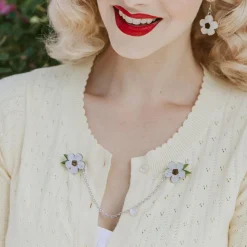 Erstwilder Sweet Like Honey Cardigan Clips* Brooches