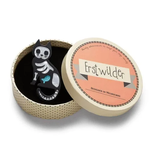 Erstwilder Tabby Tombstone Brooch* Brooches