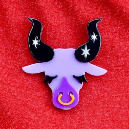 Erstwilder Taurus The Tactile Brooch* Brooches