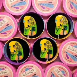 Erstwilder The Beautiful Budgerigar* Brooches