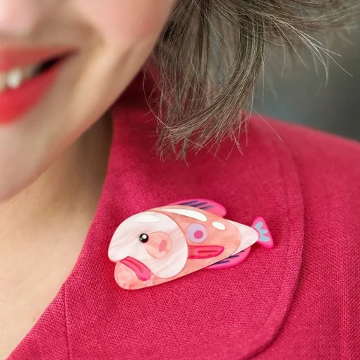 Erstwilder The Blissful Blobfish Brooch* Brooches