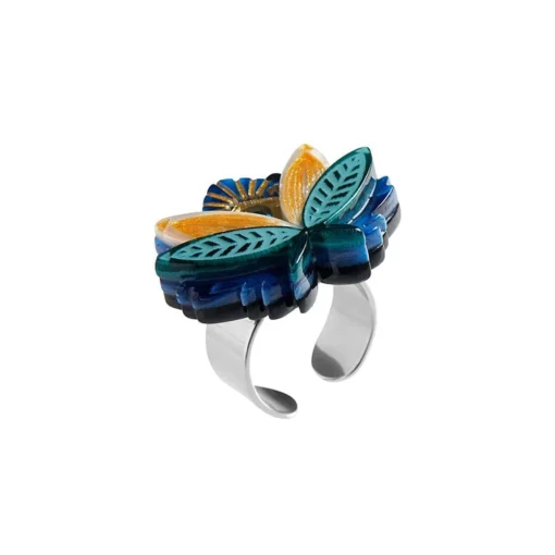 Erstwilder The Blue Lotus Ring* Rings
