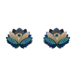 Erstwilder The Blue Lotus Stud Earrings* Earrings