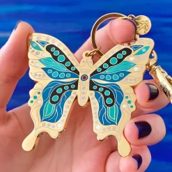 Erstwilder The Butterfly 'Gunggamburra' Key Ring* Enamel Key Rings