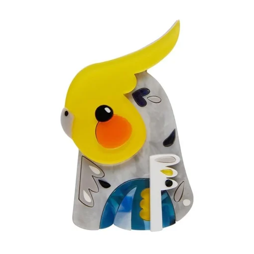 Erstwilder The Coy Cockatiel Brooch* Brooches
