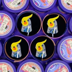 Erstwilder The Coy Cockatiel Brooch* Brooches