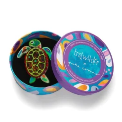 Erstwilder The Graceful Green Sea Turtle Brooch* Brooches