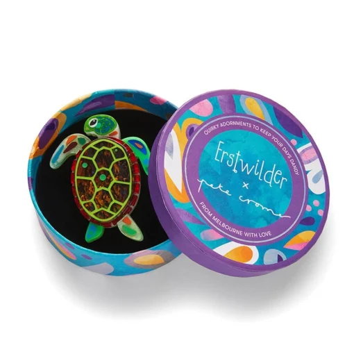 Erstwilder The Graceful Green Sea Turtle Brooch* Brooches