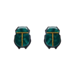 Erstwilder The Heart Of Egypt Scarab Stud Earrings* Earrings
