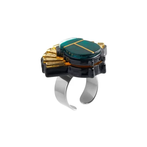 Erstwilder The Heart Of Egypt Scarab Ring* Rings