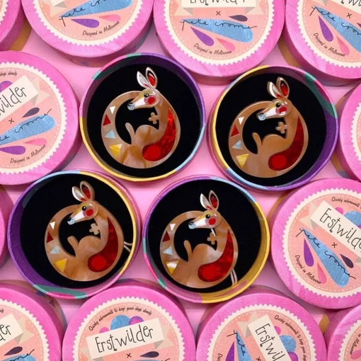 Erstwilder The Kinetic Kangaroo* Brooches