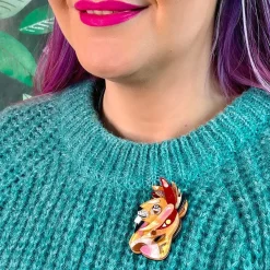 Erstwilder The Liberated Lion Brooch* Brooches