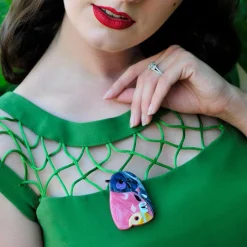 Erstwilder The Perky Pink Robin* Brooches