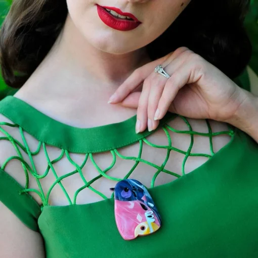 Erstwilder The Perky Pink Robin* Brooches