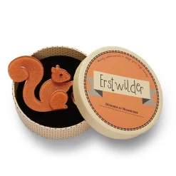 Erstwilder The Satisfied Squirrel Brooch* Brooches