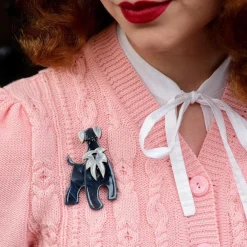 Erstwilder The Schnauzer And Klaus Brooch* Brooches