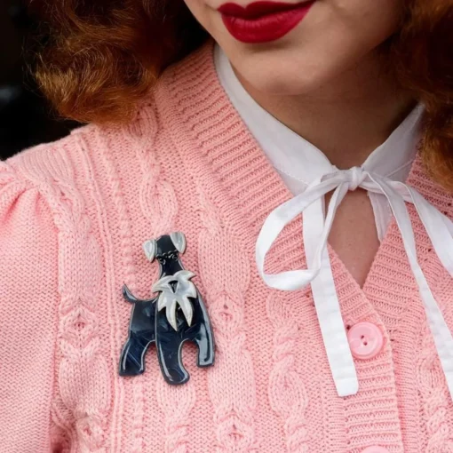 Erstwilder The Schnauzer And Klaus Brooch* Brooches