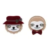 Erstwilder The Slothertons Double Brooch* Brooches