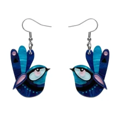 Erstwilder The Splendid Fairy Wren Earrings* Earrings