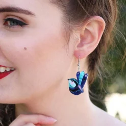 Erstwilder The Splendid Fairy Wren Earrings* Earrings