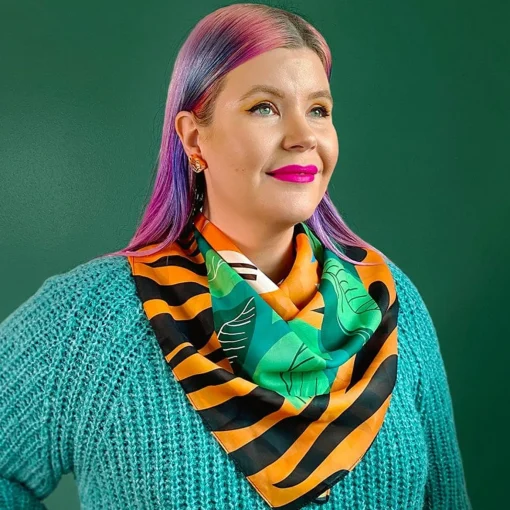 Erstwilder The Tranquil Tiger Square Scarf* Scarves