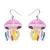 Erstwilder The Whimsical White Spotted Jellyfish Drop Earrings* Earrings
