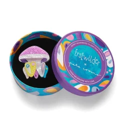 Erstwilder The Whimsical White Spotted Jellyfish Brooch* Brooches