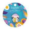 Erstwilder The Whimsical White Spotted Jellyfish Enamel Pin* Enamel Pins