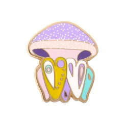 Erstwilder The Whimsical White Spotted Jellyfish Enamel Pin* Enamel Pins