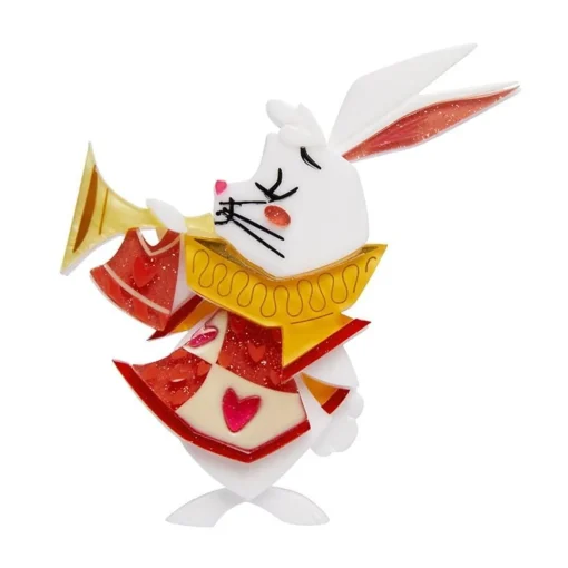 Erstwilder The White Rabbit Announces Brooch* Brooches