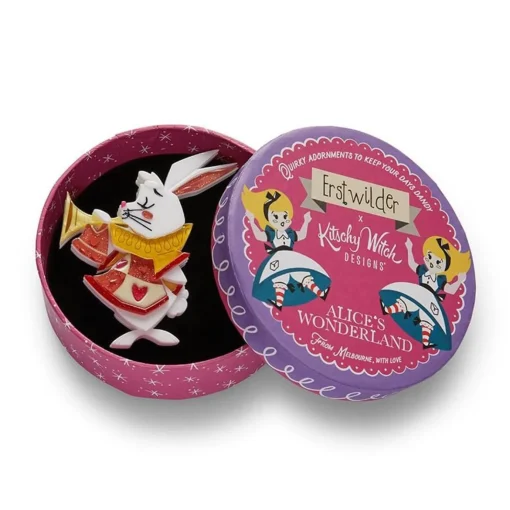 Erstwilder The White Rabbit Announces Brooch* Brooches