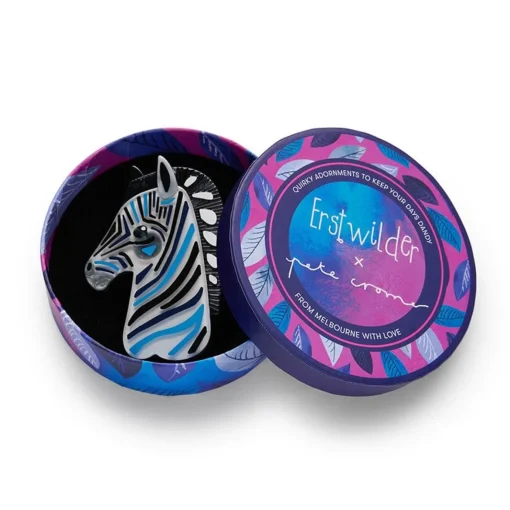 Erstwilder The Zealous Zebra Brooch* Brooches