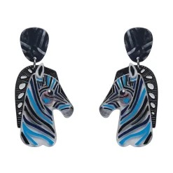 Erstwilder The Zealous Zebra Earrings* Earrings