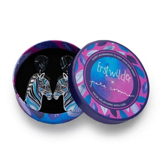 Erstwilder The Zealous Zebra Earrings* Earrings