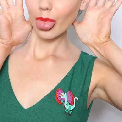 Erstwilder Thrill Neck Dinosaur Brooch* Brooches