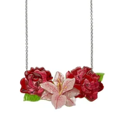 Erstwilder Tickled Pink Flower Necklace (Small)* Necklaces