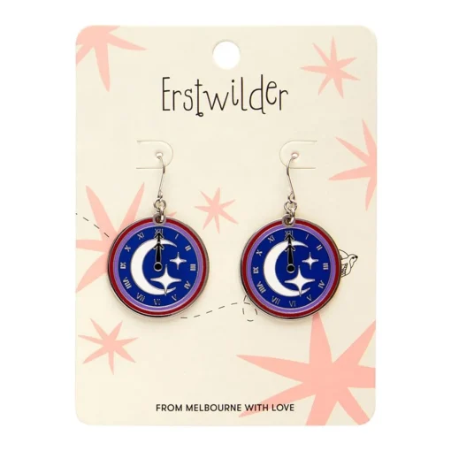 Erstwilder Timely Tale Enamel Drop Earrings* Enamel Earrings