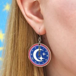 Erstwilder Timely Tale Enamel Drop Earrings* Enamel Earrings