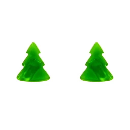 Erstwilder Tree Ripple Stud Earrings - Green* Essential Earrings