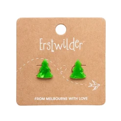 Erstwilder Tree Ripple Stud Earrings - Green* Essential Earrings