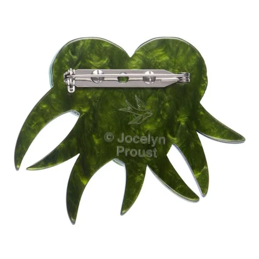 Erstwilder Verdant Green Gum Brooch* Brooches