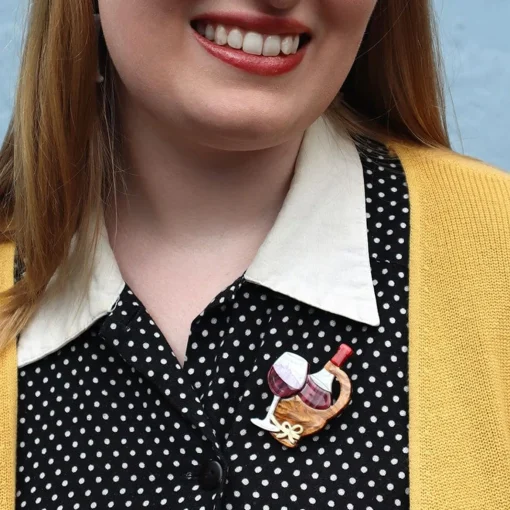 Erstwilder Vino Rosso Brooch* Brooches