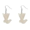 Erstwilder Wagtail Ripple Glitter Resin Drop Earrings - Cream* Essential Earrings