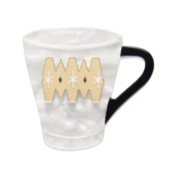 Erstwilder Wake Up And Smell The Coffee Mini Brooch* Brooches